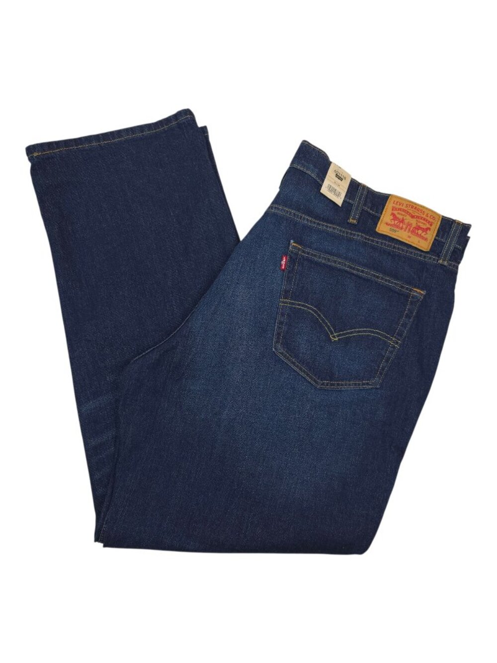 Levis Mens 559 Relaxed Straight Jeans 46x34 Denim Sits At Waist Loose Thighs